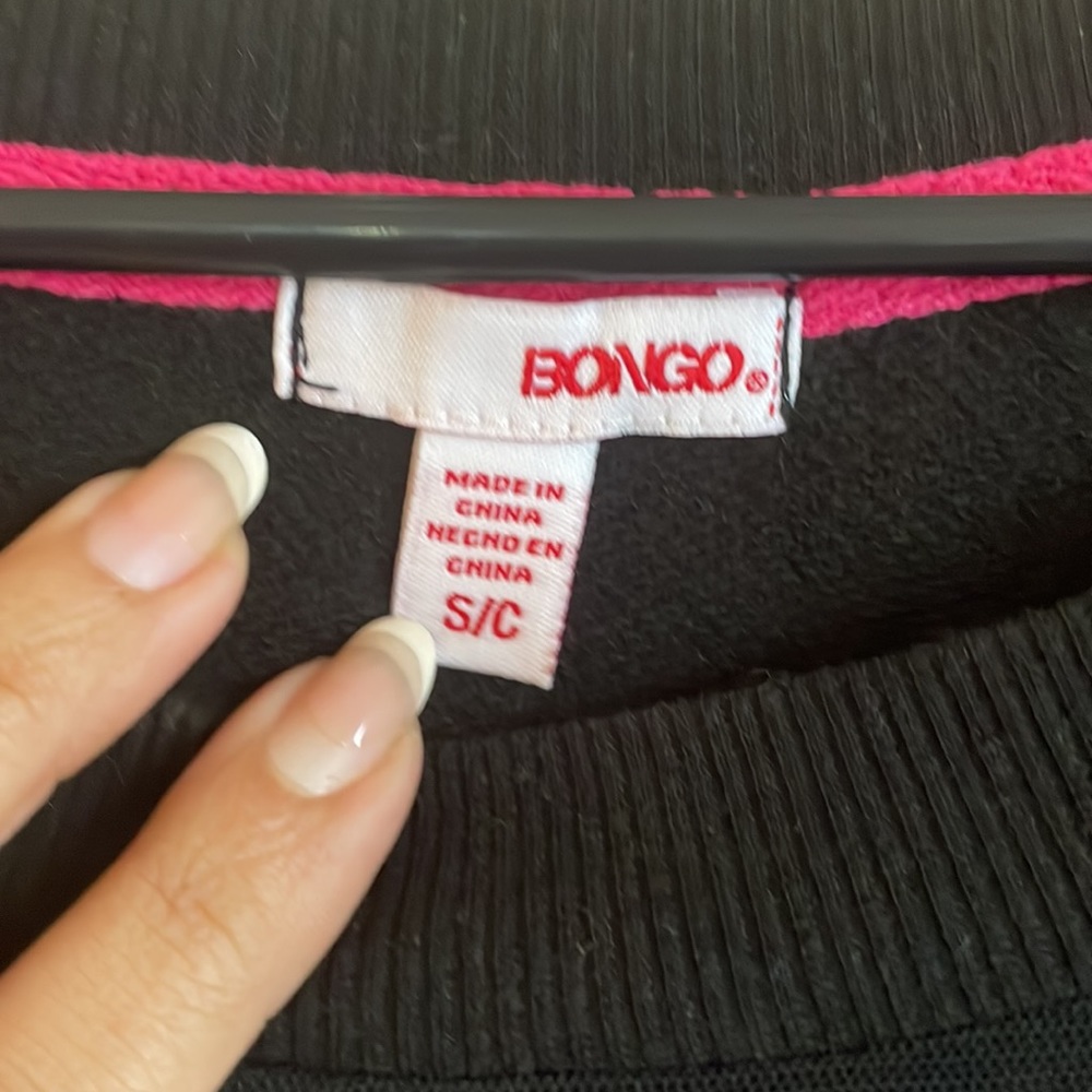 Bongo Black Sequin Party Blouse - image 3